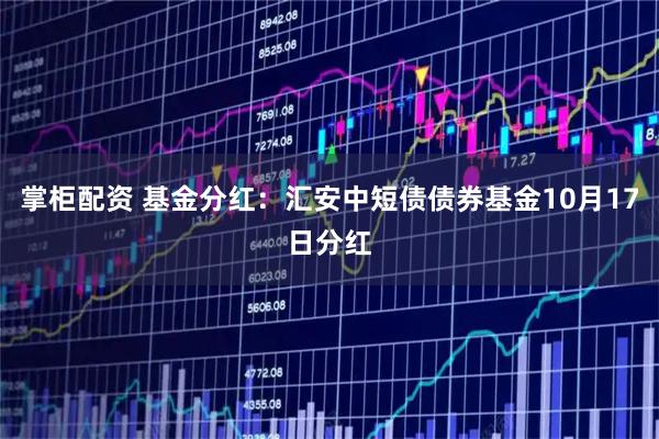 掌柜配资 基金分红：汇安中短债债券基金10月17日分红