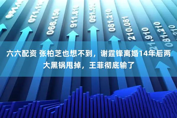 六六配资 张柏芝也想不到，谢霆锋离婚14年后两大黑锅甩掉，王菲彻底输了